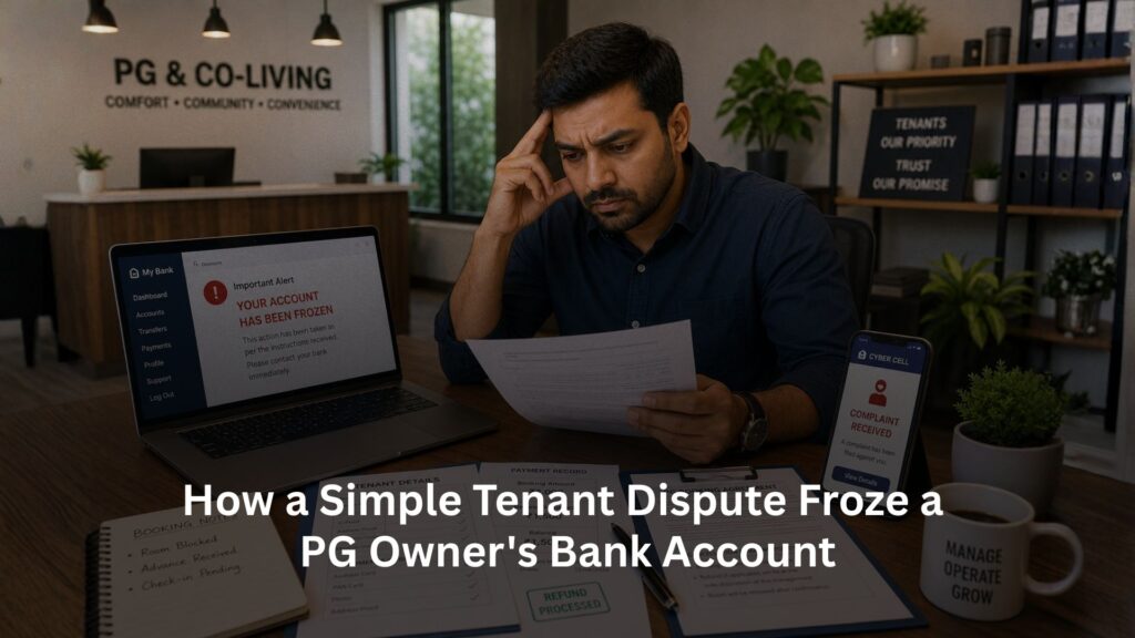 How a Simple Tenant Dispute Froze a PG Owner's Bank Account