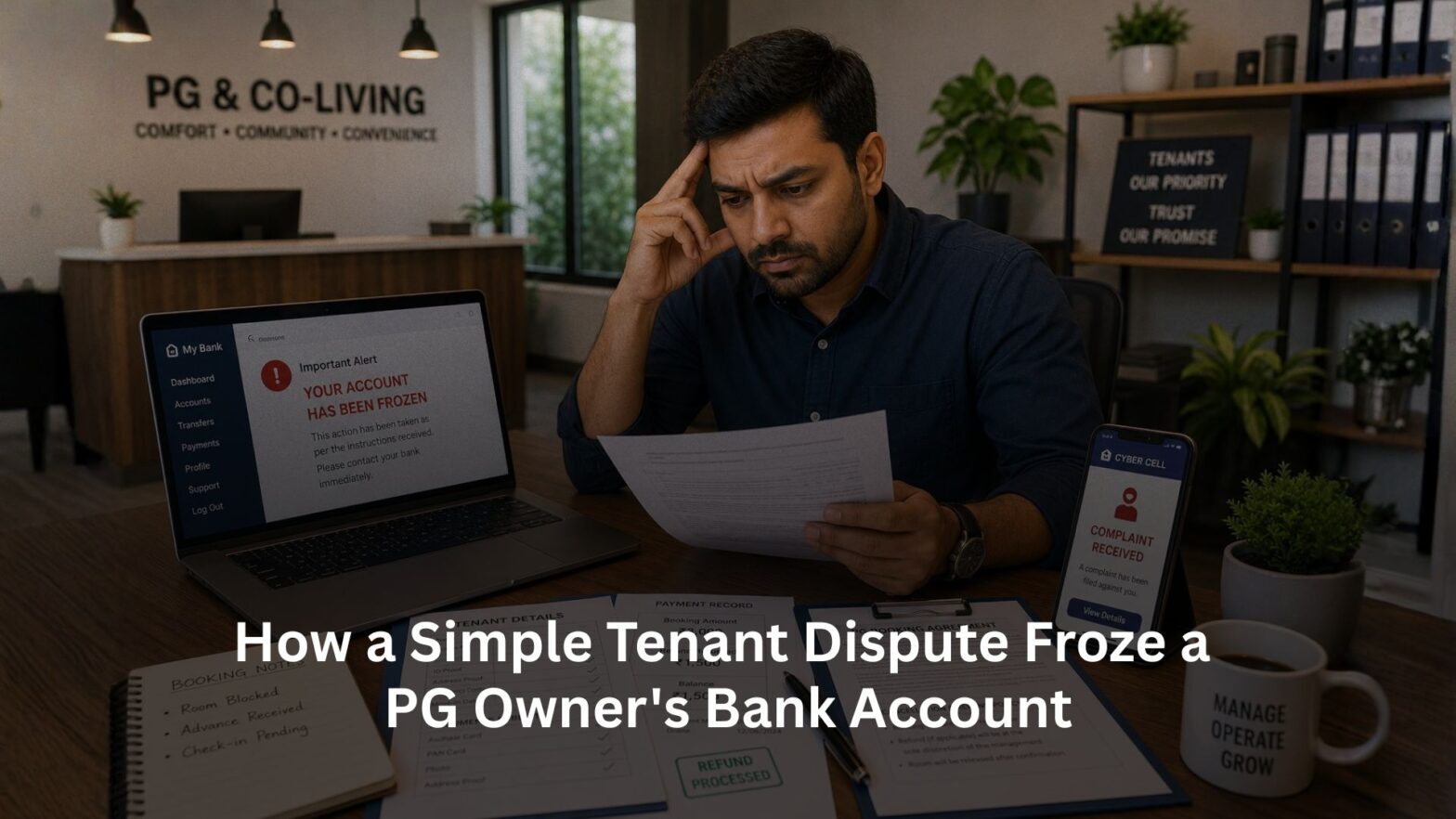 How a Simple Tenant Dispute Froze a PG Owner's Bank Account