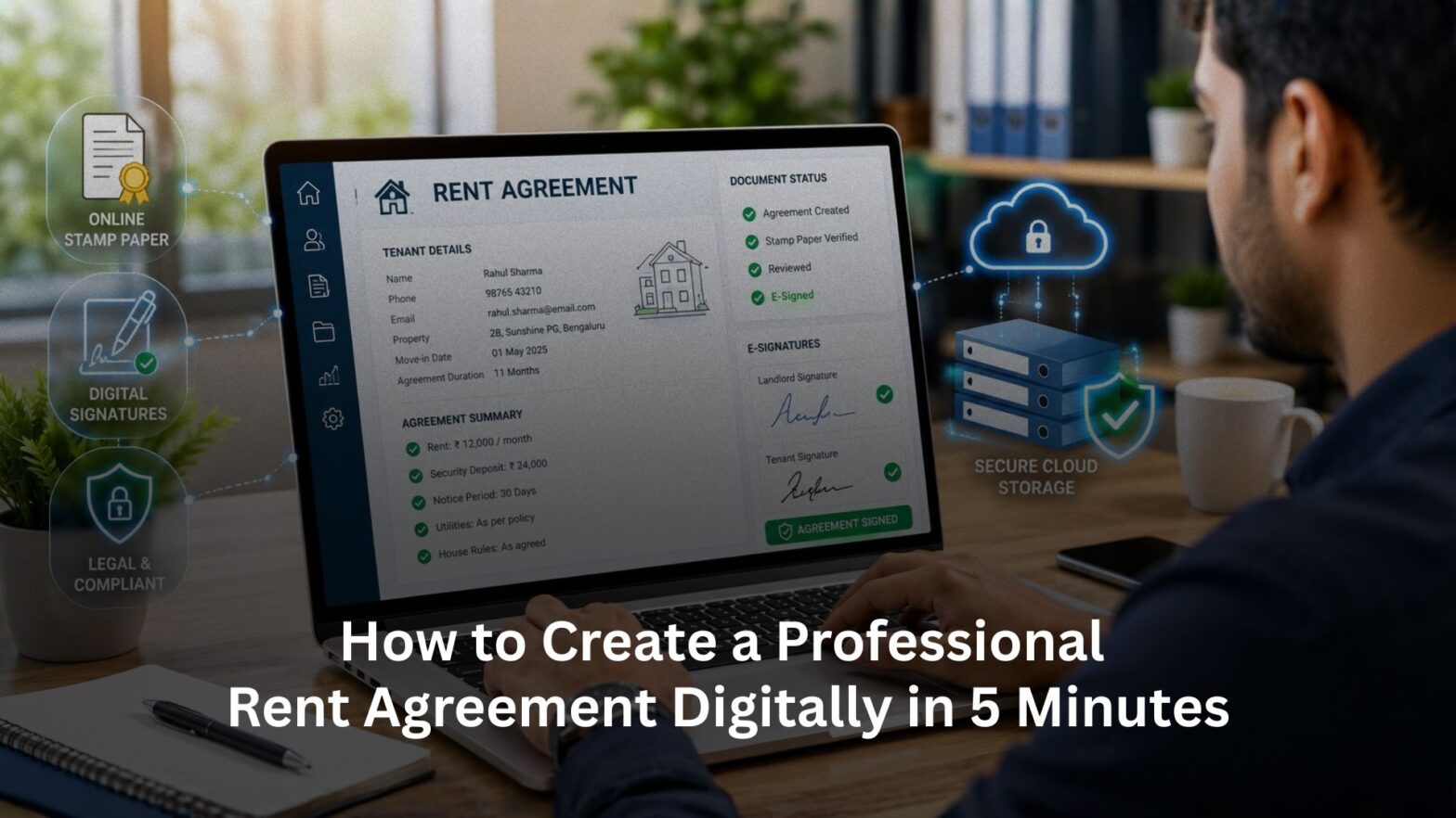 How to Create a Professional Rent Agreement Digitally in 5 Minutes