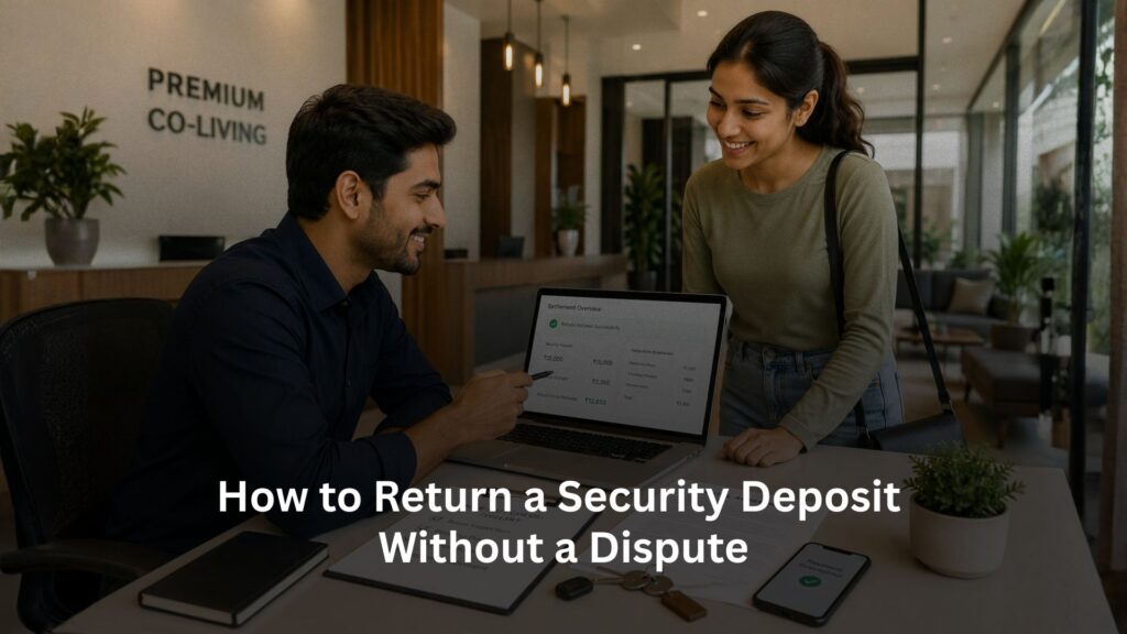 How to Return a Security Deposit Without a Dispute