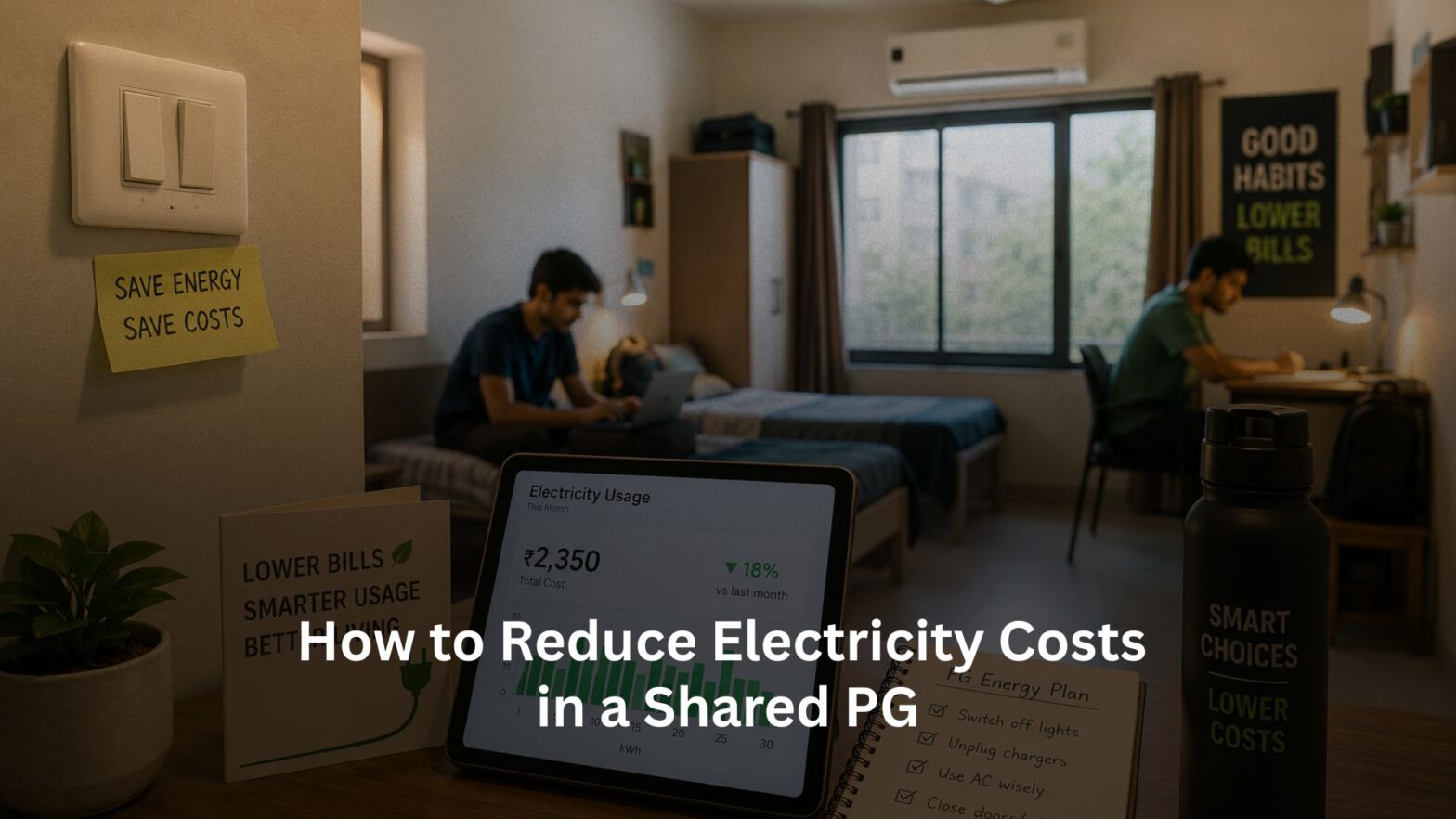 How to Reduce Electricity Costs in a Shared PG